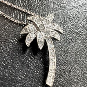 Diamond Palm Tree Neckace